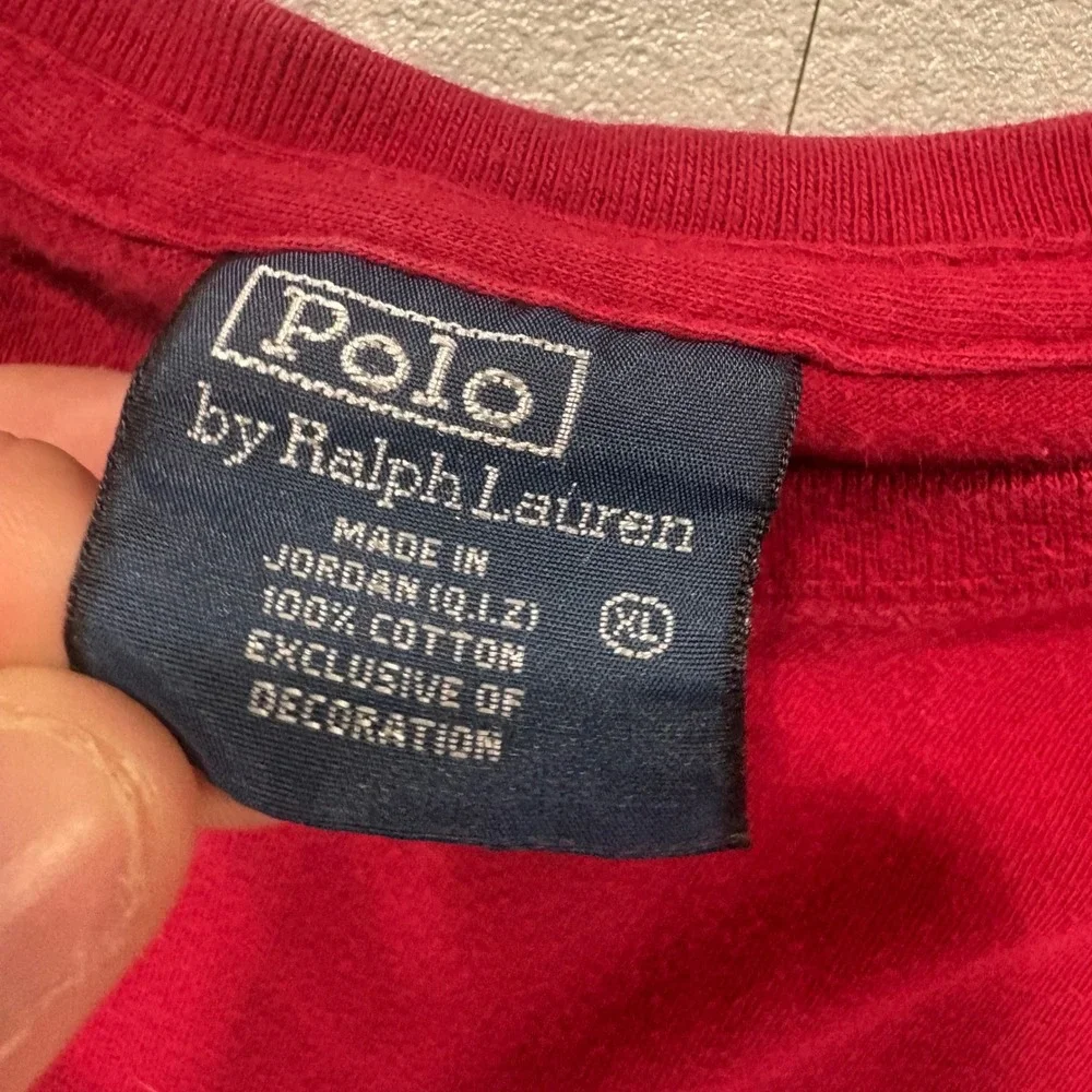 Polo Ralph Lauren Mens XL Red Short Sleeve Crewneck Cotton Pony Logo T-Shirt